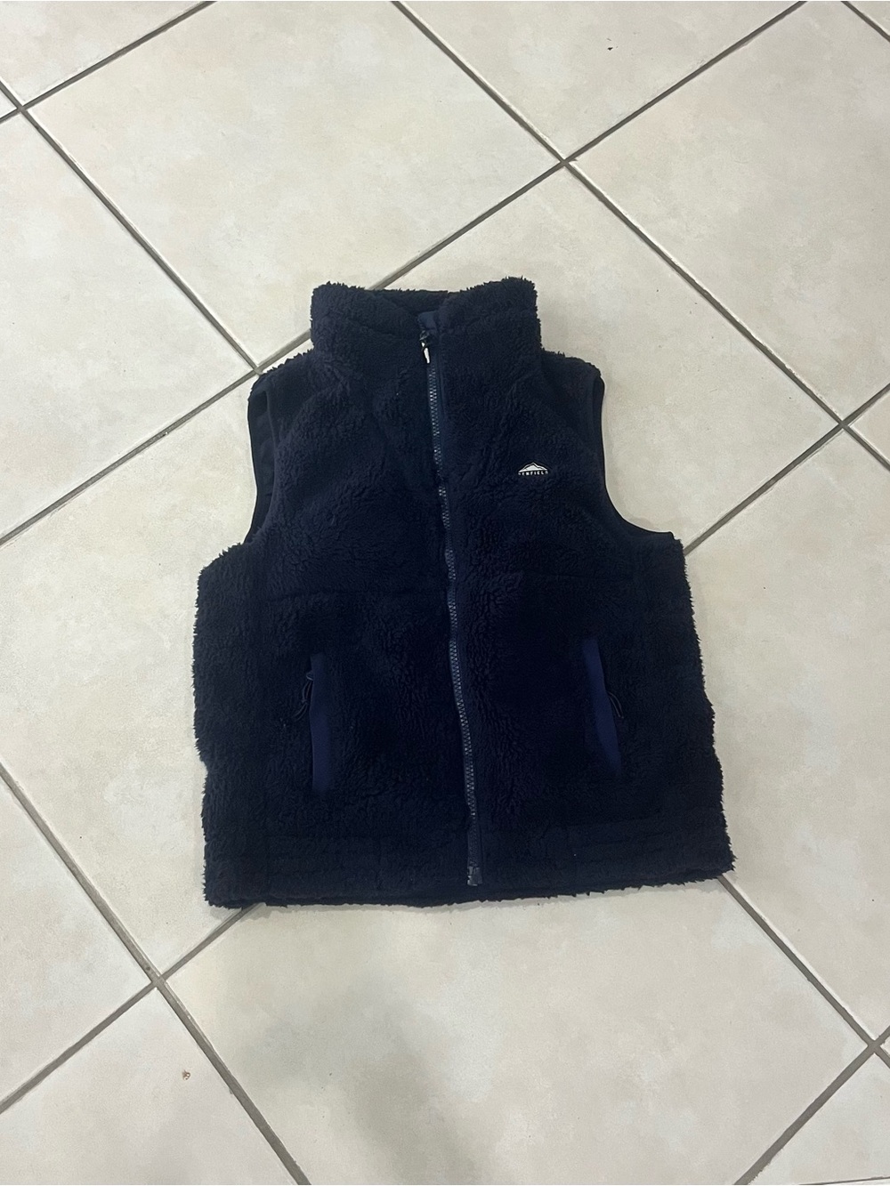 Penfield Navy Blue Sherpa Fleece Vest Women’s Full Zip Size Medium